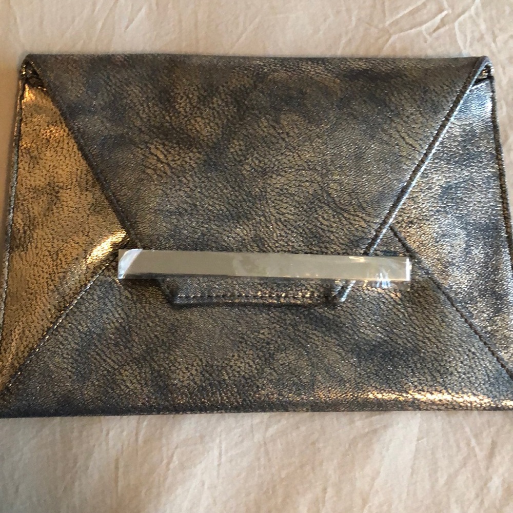 Metallic Envelope Clutch Evening Bag
